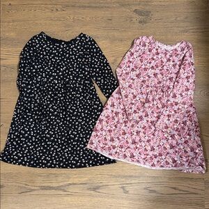 H&M Kids Floral Dresses  - Black and Pink - size 6x/7
